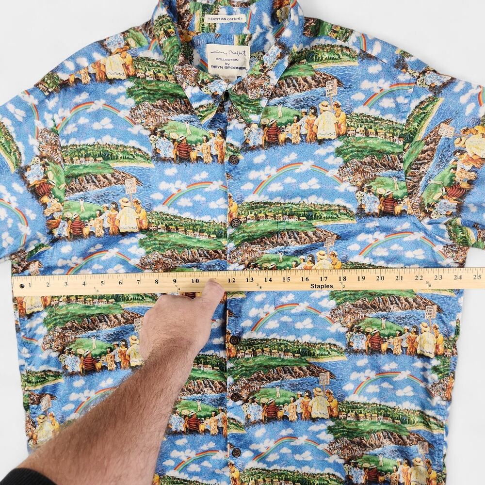 Vintage Reyn Spooner Shirt Mens XL Golf Event Print Button Up 90s Vintage Hawaii - Picture 6 of 10